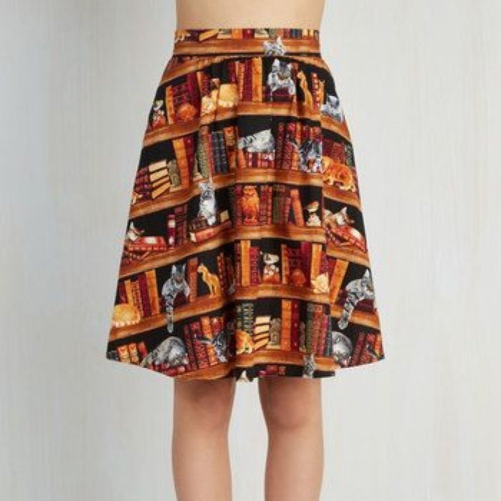 ModCloth Fun for the Books Skirt